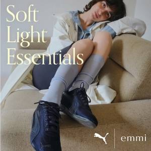 ＜emmi＞PUMAのSPEEDCAT別注モデルを発売。ネイビー×サテンで春仕様に