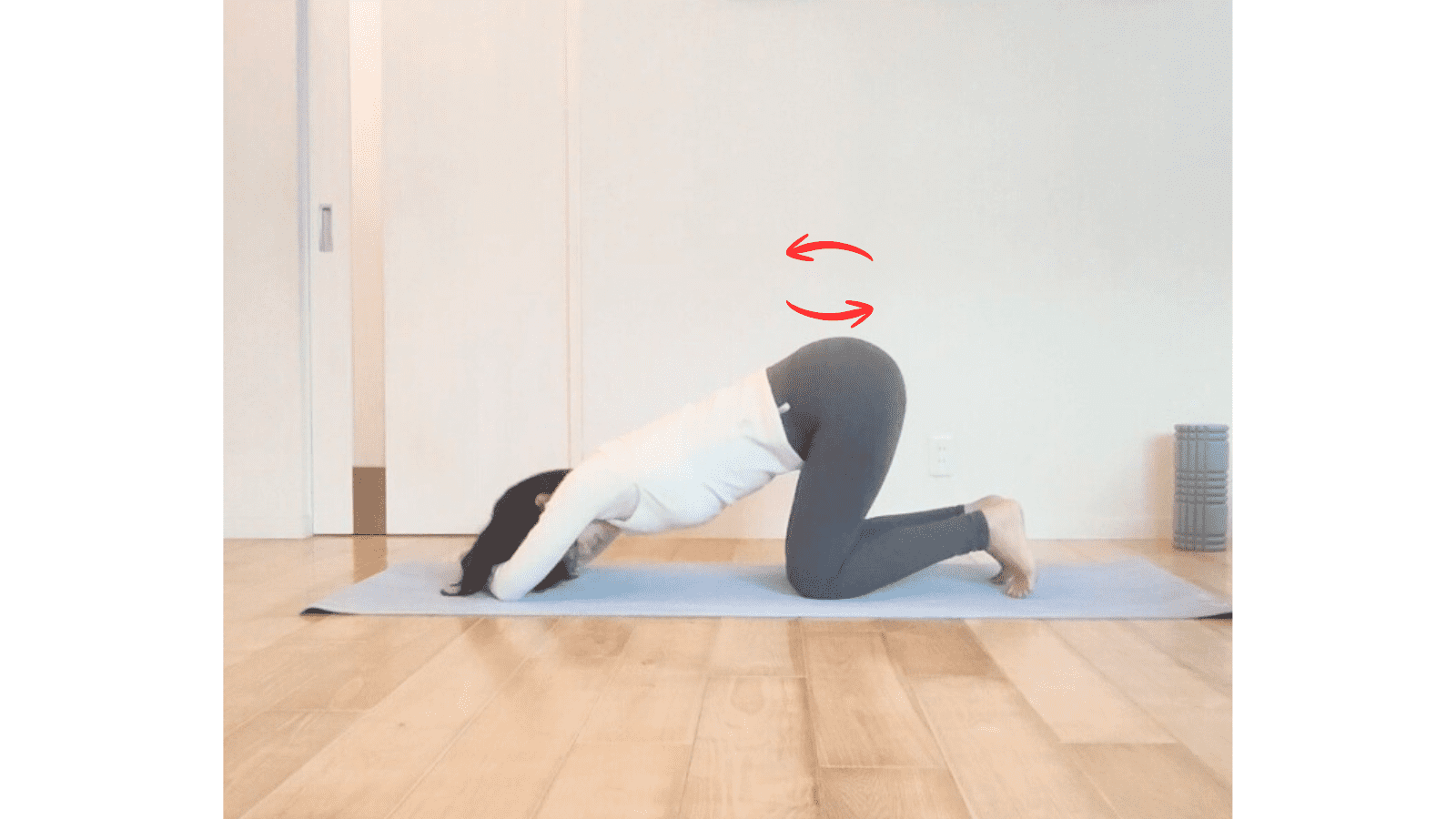 肘つきストレッチ