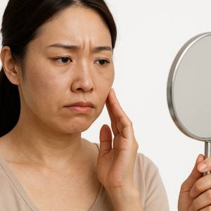 【顔色が冴えない→肌を触らないのに血色復活!?】　どこでもできる「くすみを飛ばすフェイスケア」