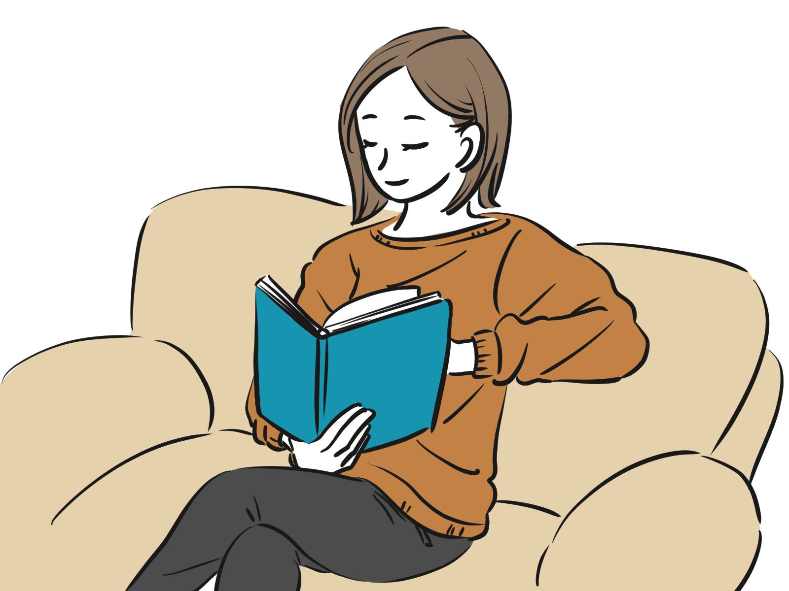 足を組んで座るイメージ