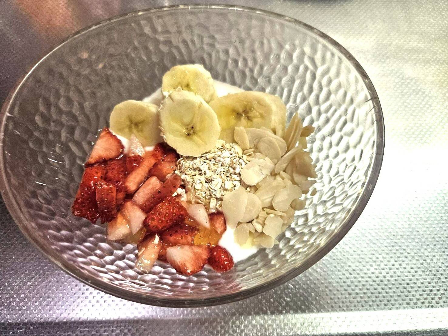 具材をのせたところ