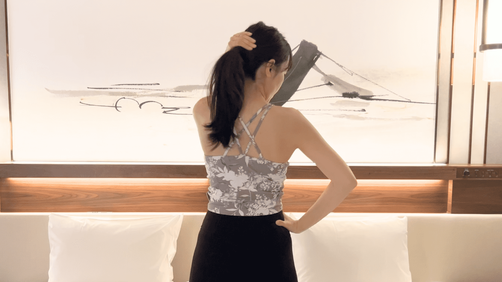 背中を捻るトレーニング