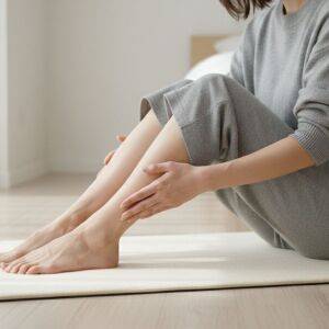 〈40代の冷え〉片側10秒からでOK→洗濯物をたたむあいだにできる「ふくらはぎマッサージ」