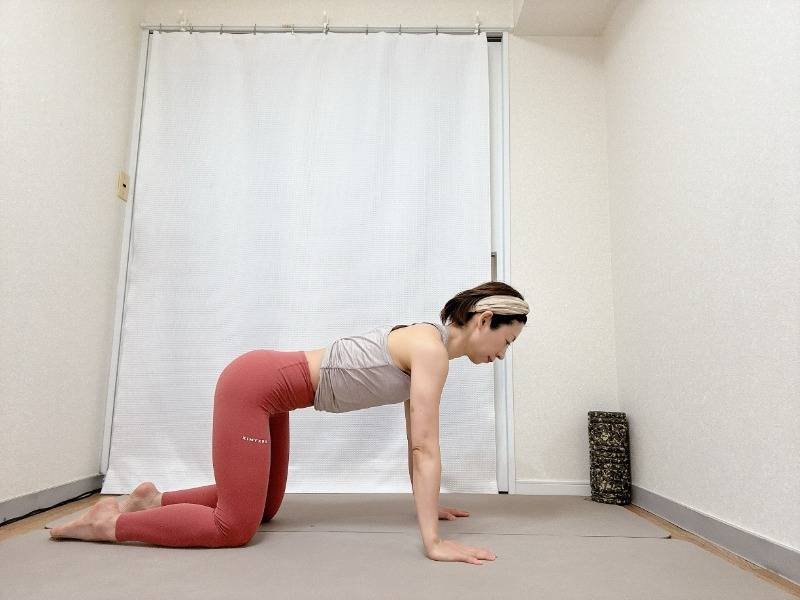 四つ這いの体勢