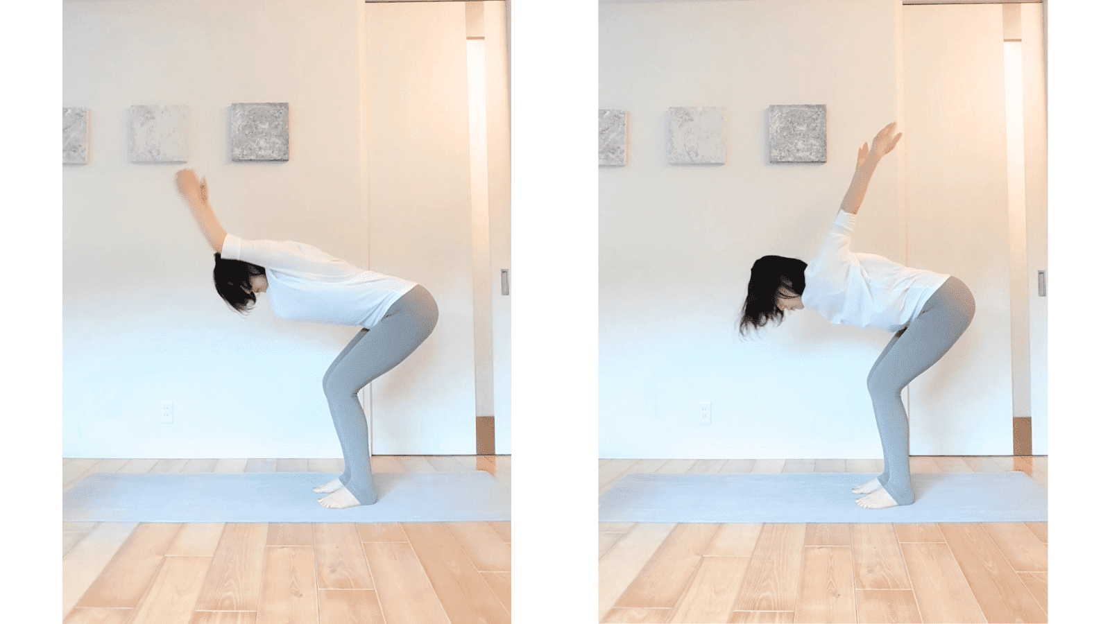 前屈を深める動的ストレッチ