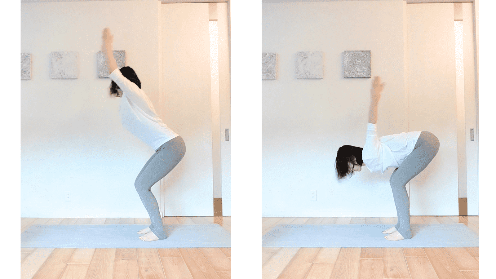 前屈を深める動的ストレッチ