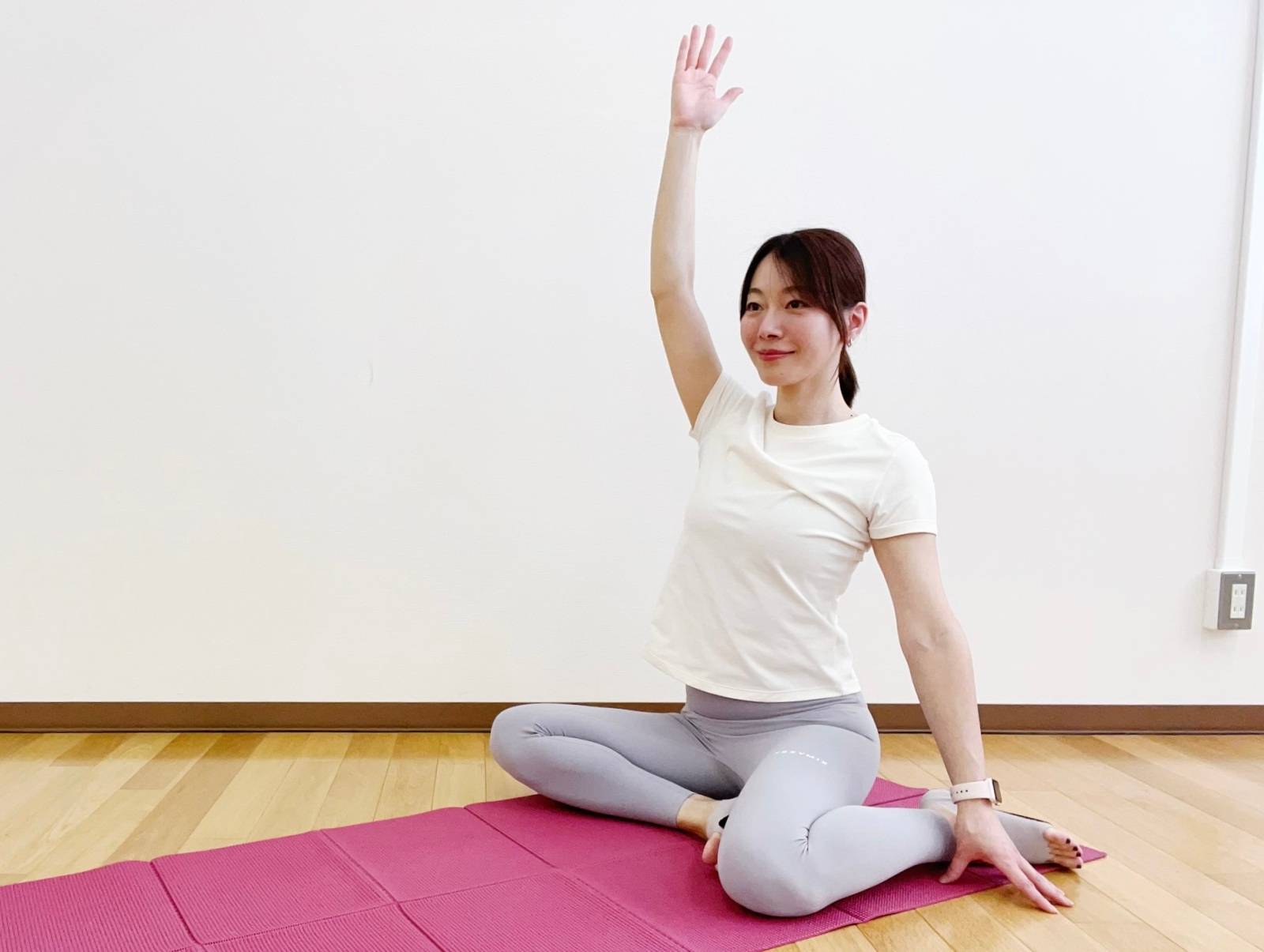 脇腹ストレッチ