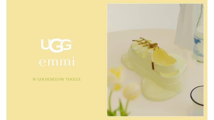 ＜emmi＞UGGの新モデルを別注。トレンドのバターイエローが軽やかな足元を演出