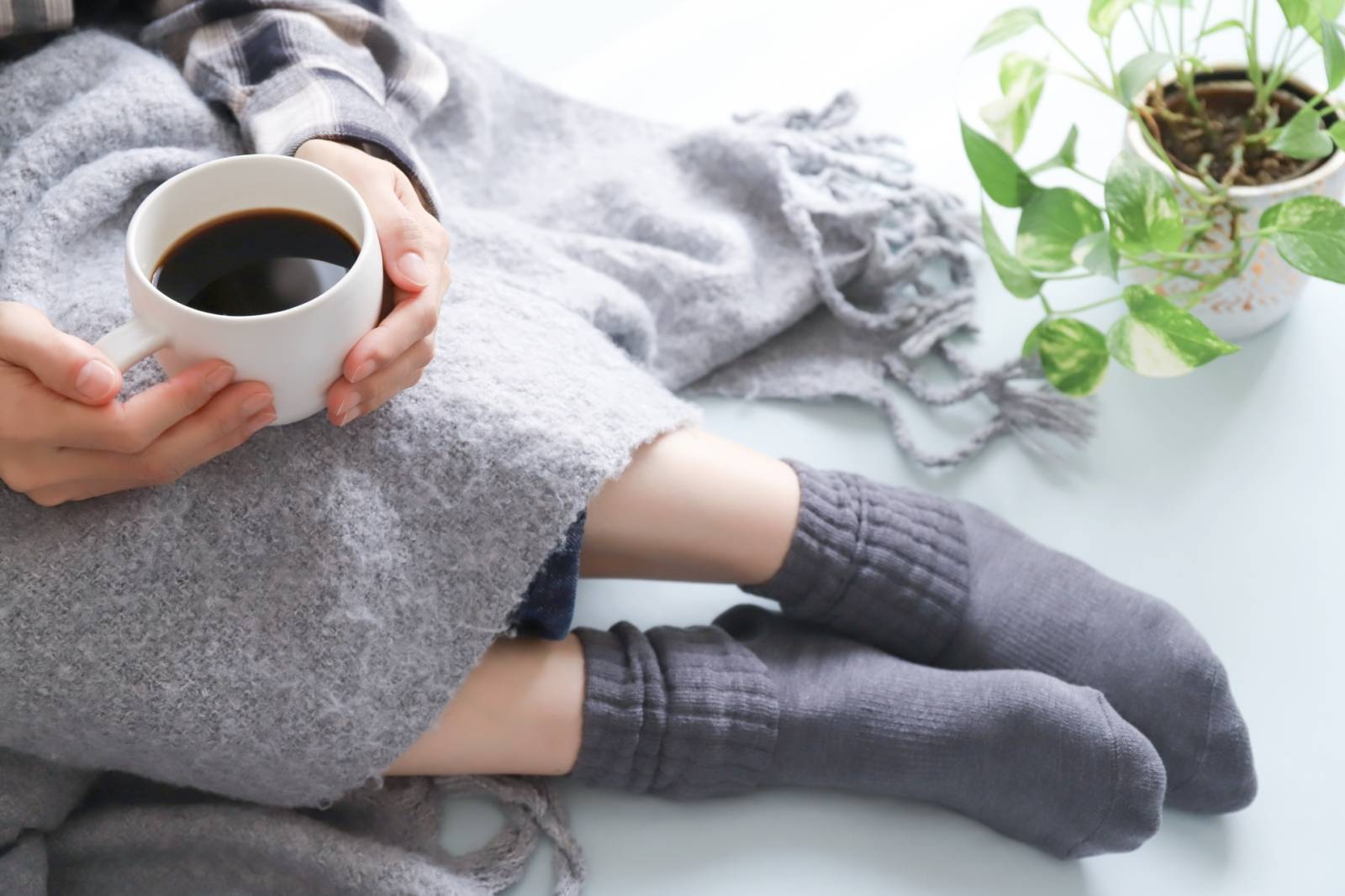 冷えを感じている人の足元