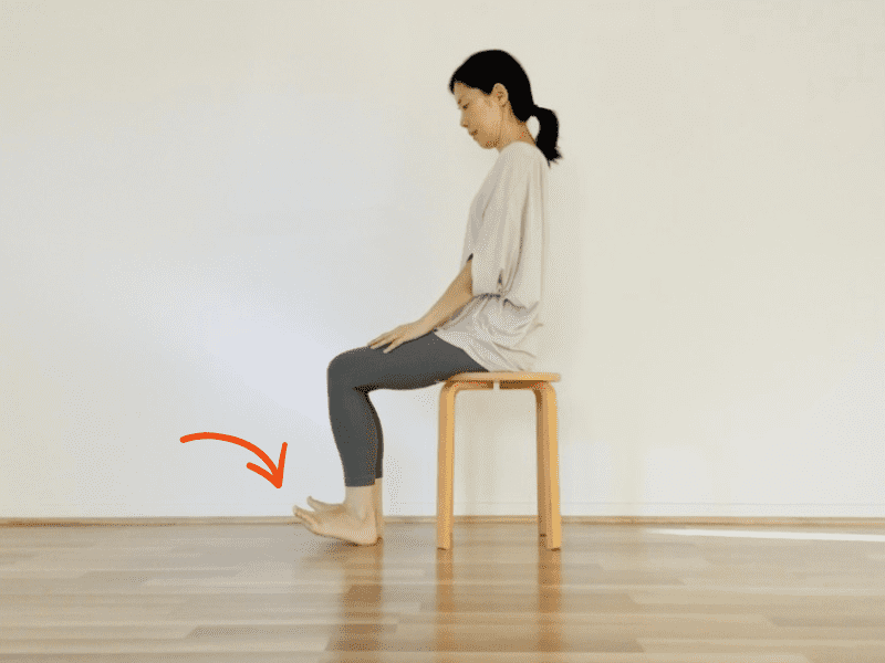 つま先上げ下げ