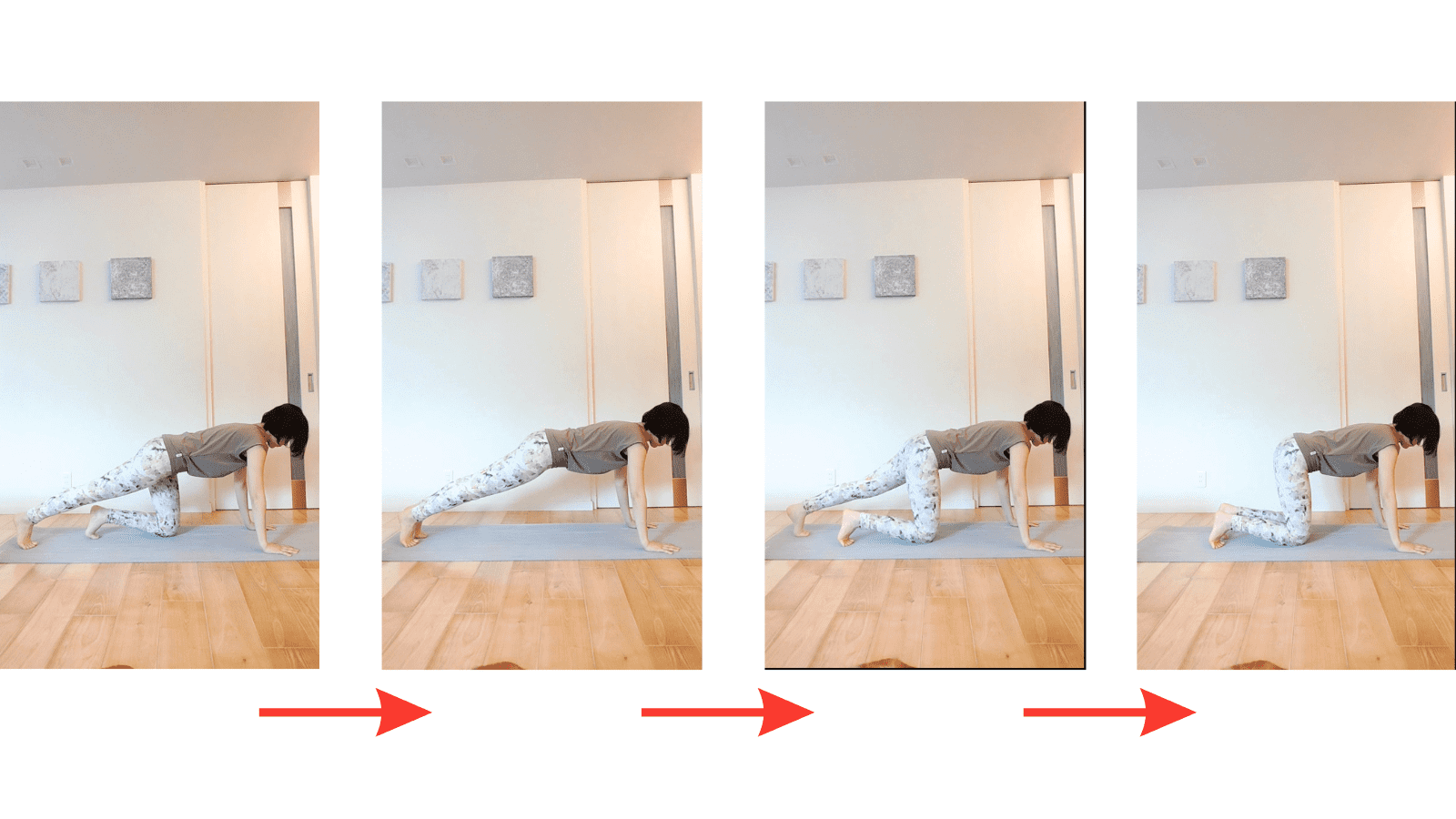 四つ這い×プランク