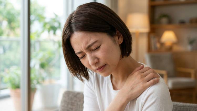 首が埋もれて見える人にやってほしい【座ったままOK】老け見え&肩こり改善!背骨ストレッチ