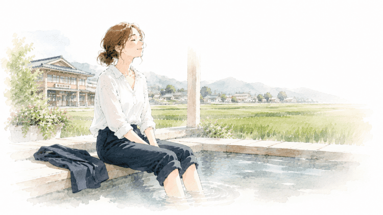 夜中に目が覚める、朝すっきり起きられない方へ。磐梯熱海温泉で力を抜く|夏の足湯のススメ
