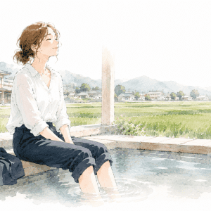 夜中に目が覚める、朝すっきり起きられない方へ。磐梯熱海温泉で力を抜く｜夏の足湯のススメ
