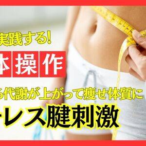 激しい運動は不要!痩せない人がまず試すべき「アキレス腱刺激」で代謝スイッチON【プロトレーナーが教える身体操作】