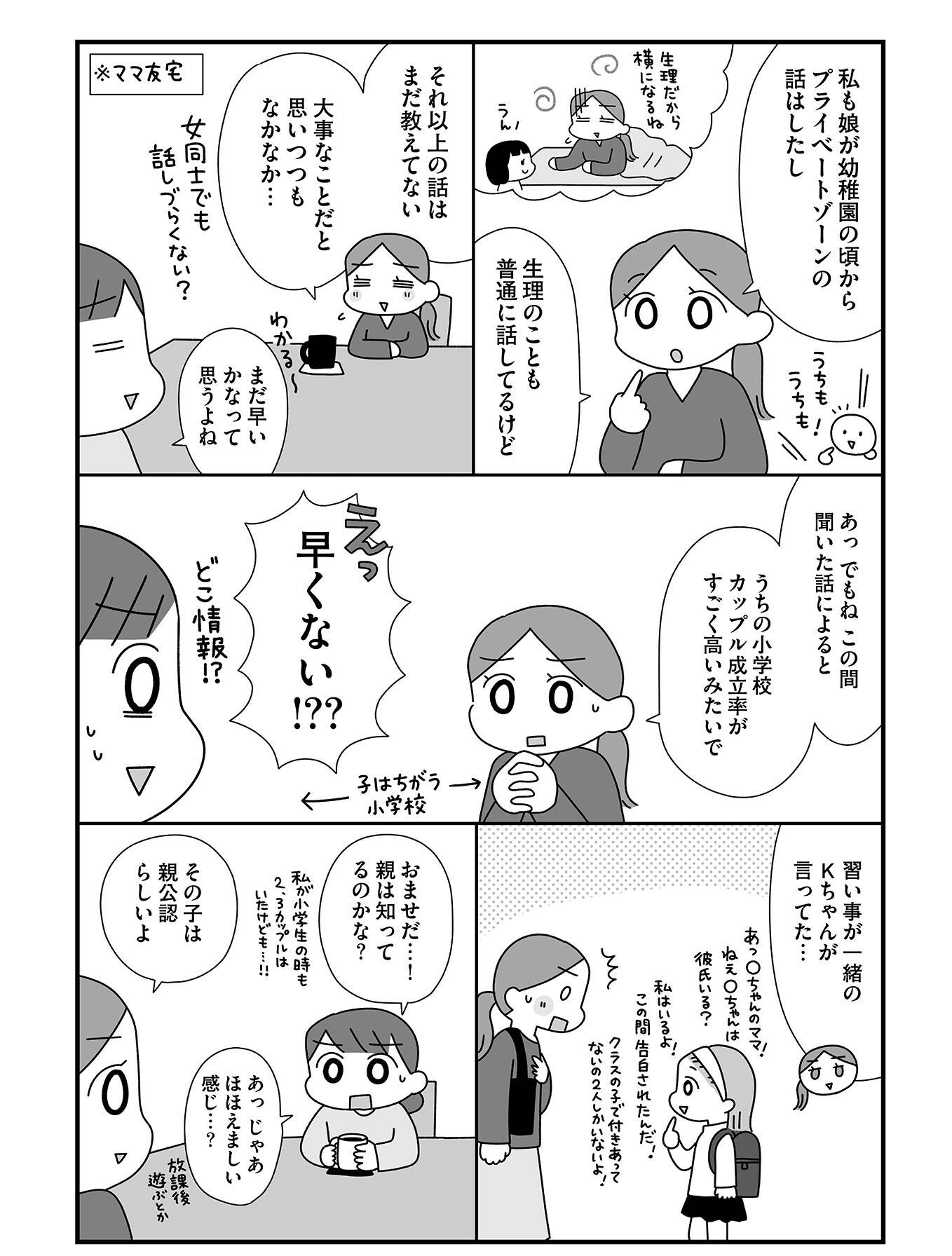 『平成生まれの母、令和女児の性教育に挑む』(はちみつコミックエッセイ)より