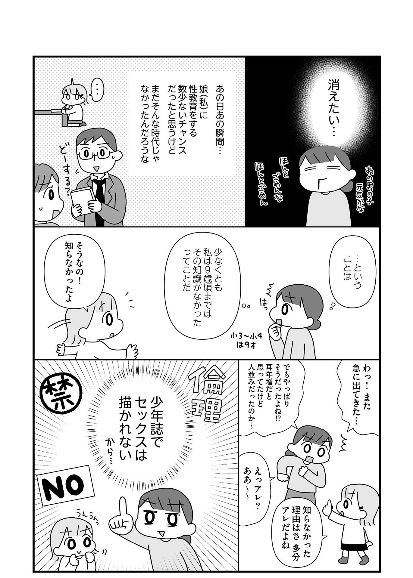 『平成生まれの母、令和女児の性教育に挑む』(はちみつコミックエッセイ)より
