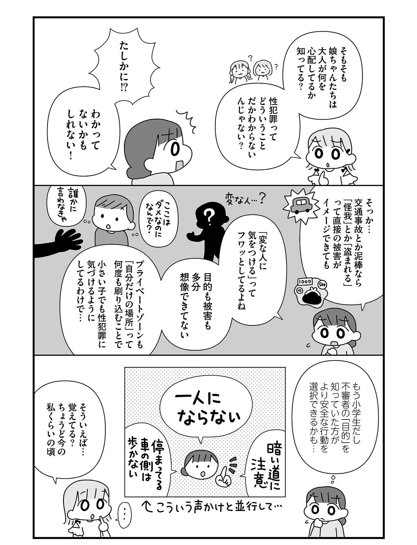 『平成生まれの母、令和女児の性教育に挑む』(はちみつコミックエッセイ)より