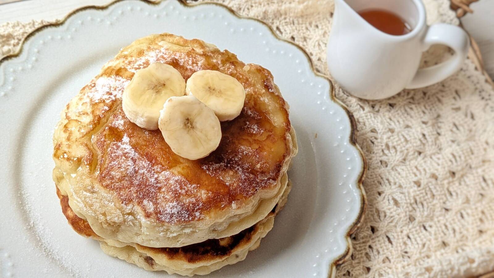 つぶしバナナホットケーキ