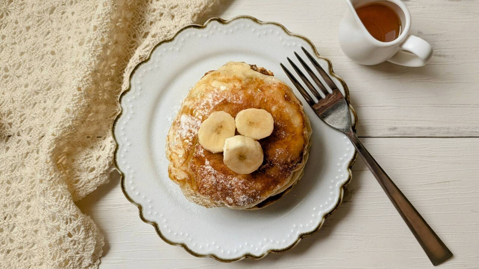 つぶしバナナホットケーキ