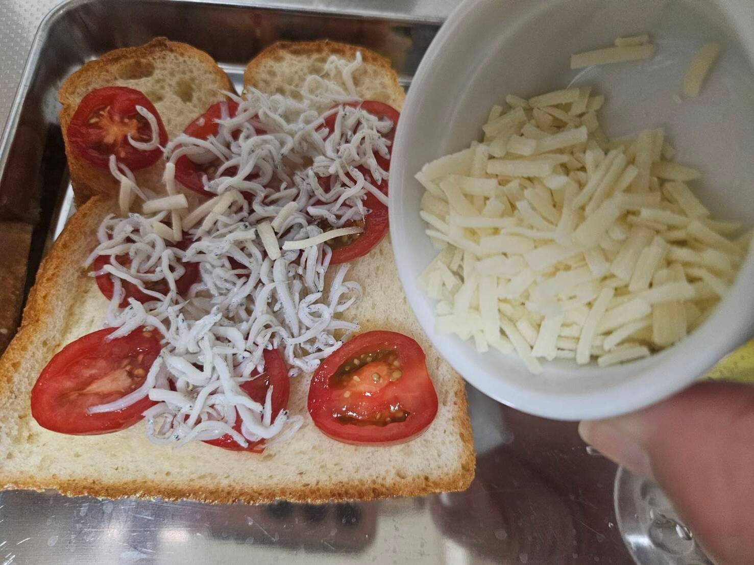 チーズをのせるところ