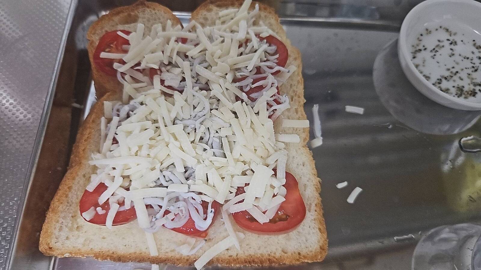 焼く前