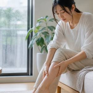 たった1分!【パンパンな脚に。女性の為の梅雨の巡りケア】簡単アロママッサージ