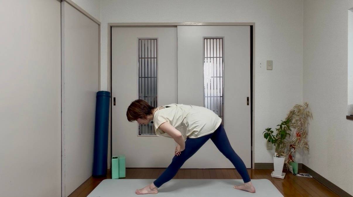 立位の片足前屈
