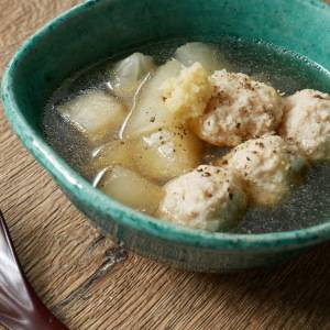 冷えやむくみに!「冬瓜と鶏団子の生姜スープ」#管理栄養士のスープレシピ