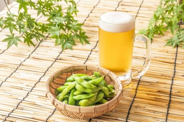 枝豆とビール