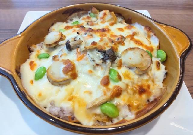 枝豆とチーズのグラタン