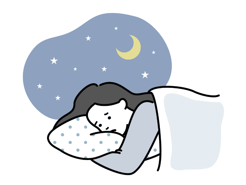 眠れない