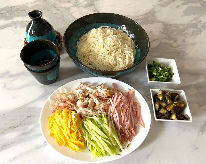 具だくさんそうめん
