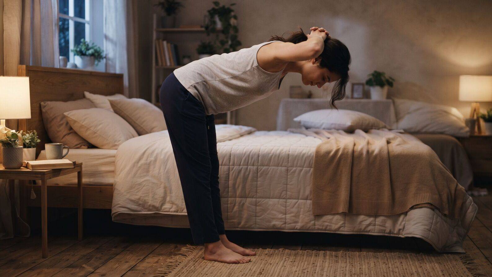 夜のストレッチは【頑張らない】のが正解！ 座りながら3分の「背骨ねじり」