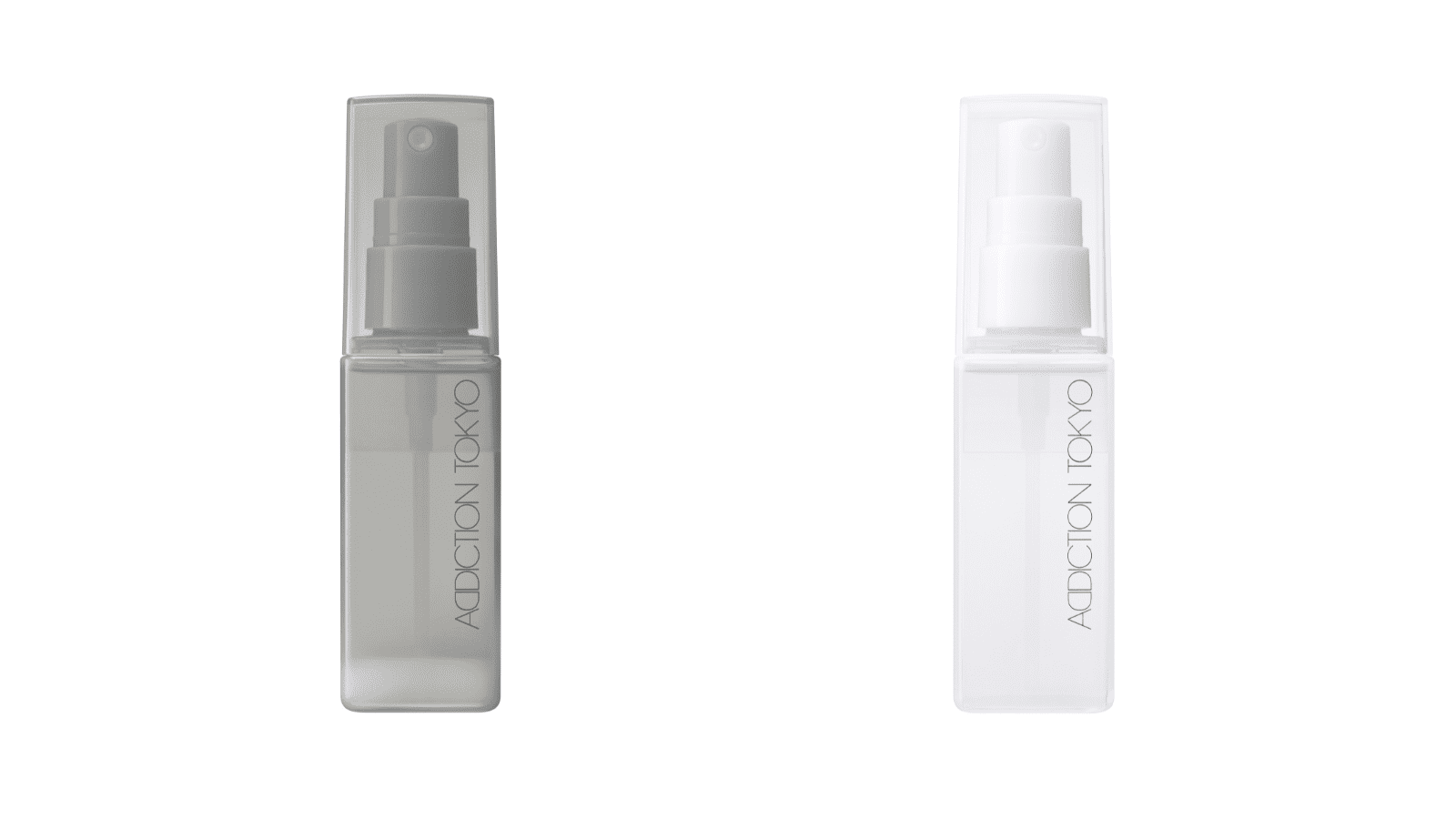 アディクション スムースマット ロックミスト 70ml ¥3,300（税込）、同スムースグロウ ロックミスト 70ml ¥3,300（税込）／ともにアディクション ビューティ 問い合わせ先： 0120-586-683
