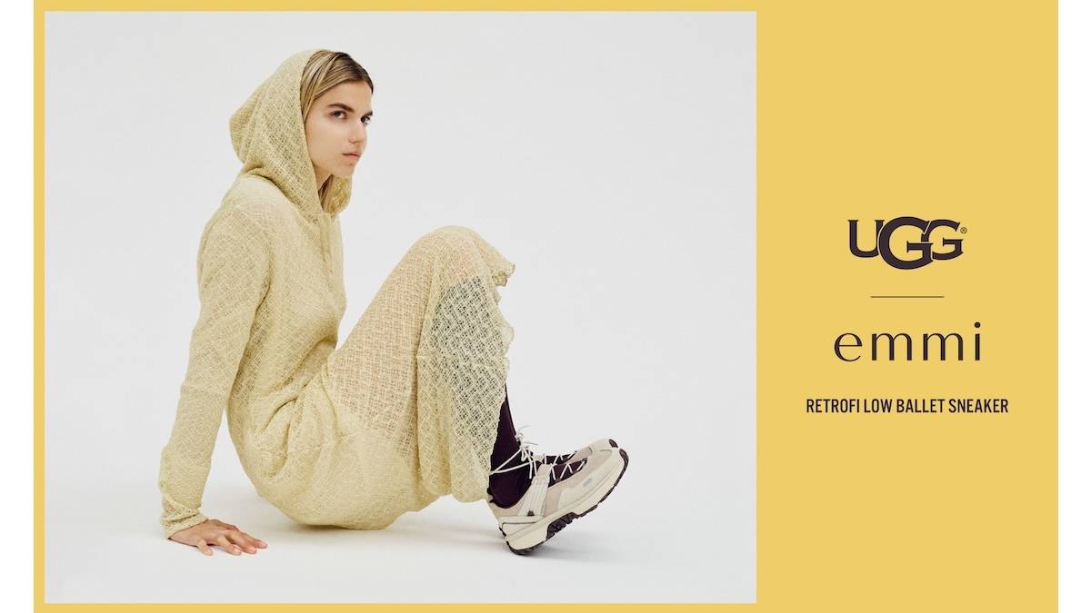 ＜emmi＞UGG®の別注モデルが登場。大人の足元を彩るバレエスニーカー