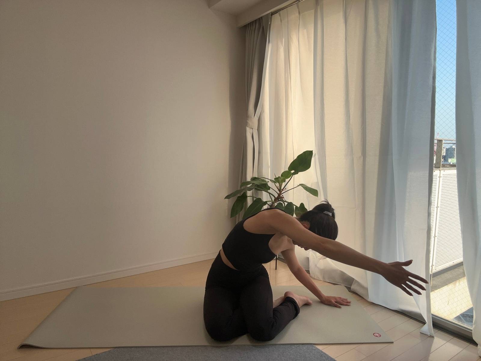体側ストレッチ