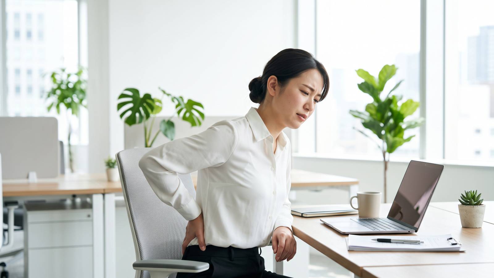  【脚を伸ばして座るだけ】姿勢を意識して疲れる人必見！姿勢を支える力をアップするエクササイズ 