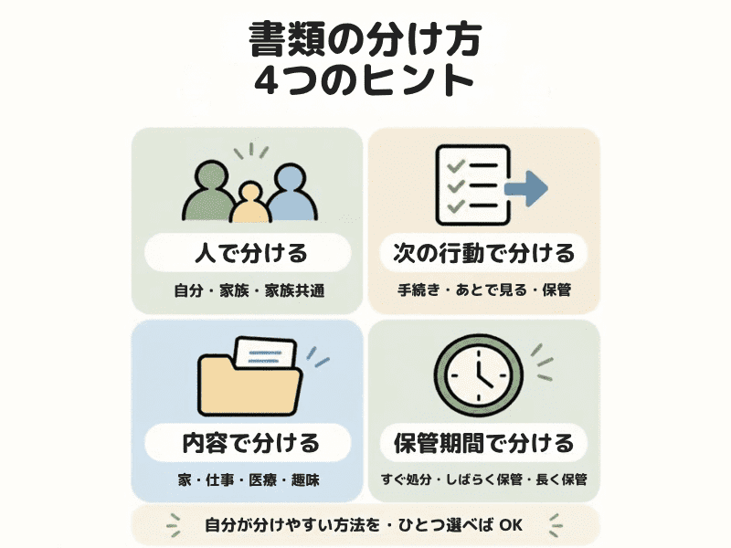 書類の分け方4つのヒント