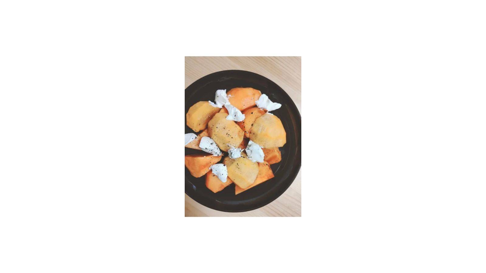 柿とクリームチーズ