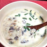 よそってるところ