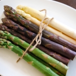 3色のアスパラ