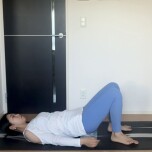 ブロックを使った骨盤調整①