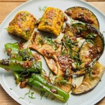 夏野菜の甘酒バーベキューソース炒め