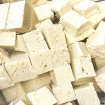 水につかった豆腐