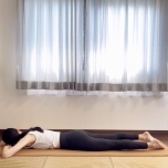 ワニのおやすみのポーズ