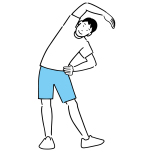 体側ストレッチ