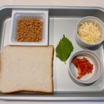 納豆トースト材料