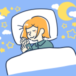 寝返りイラスト