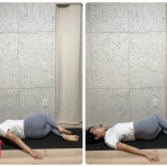 仰向けツイスト②